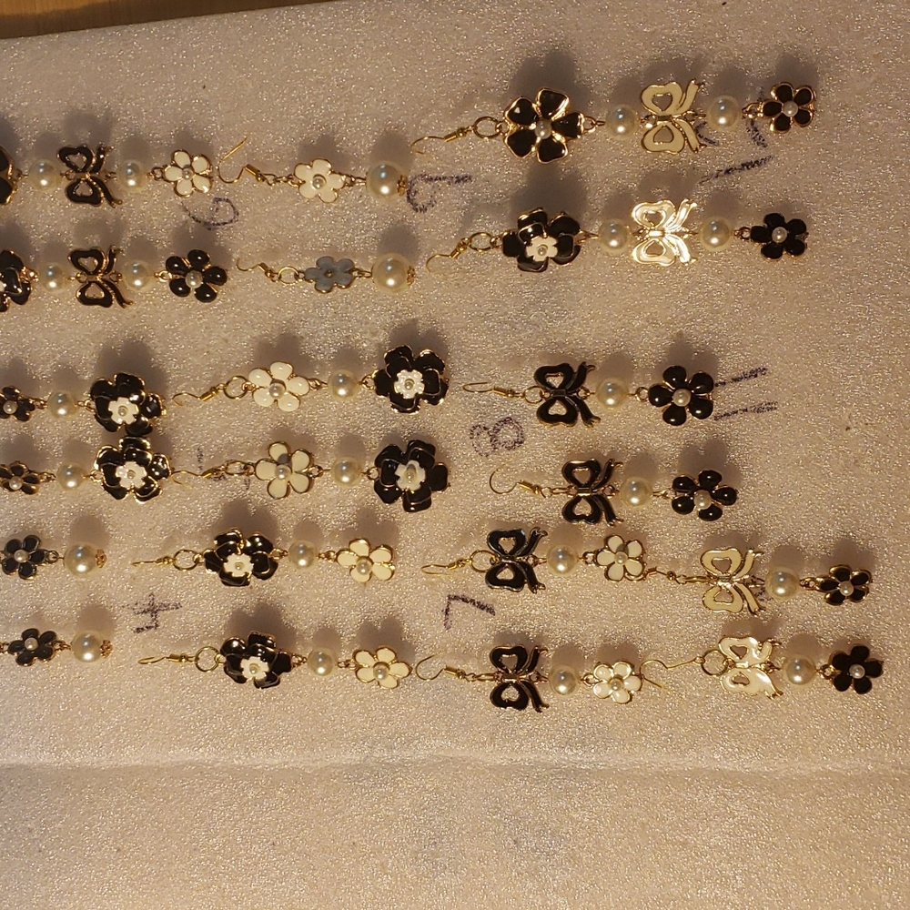 Hand crafted earrings.